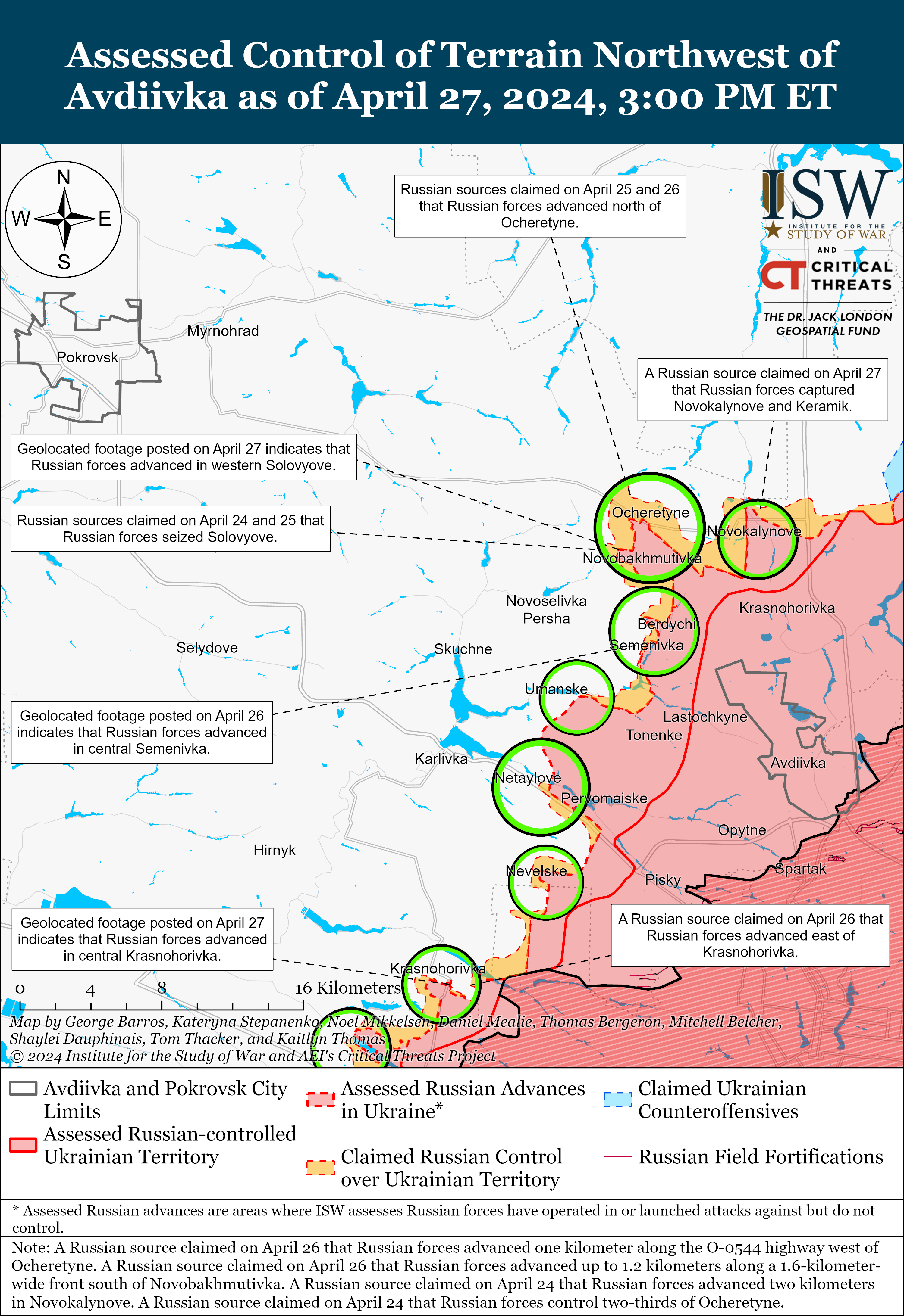 Russian Offensive Campaign Assessment, April 27, 2024 | Institute For ...